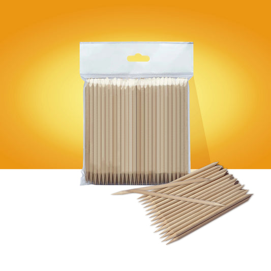 Orange wood sticks 100 pieces